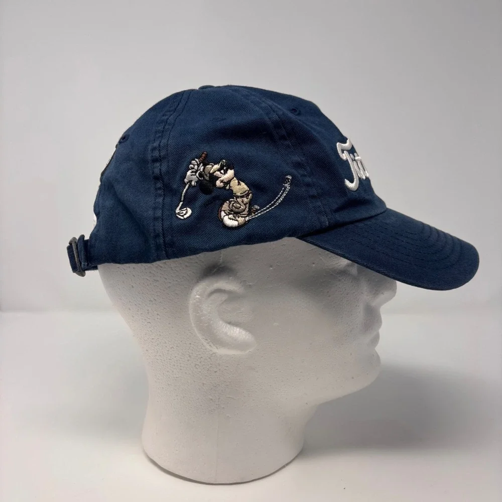 Rare Disney Mickey Mouse Titleist Golf Hat Navy Blue Adjustable‎ Strapback Cap
